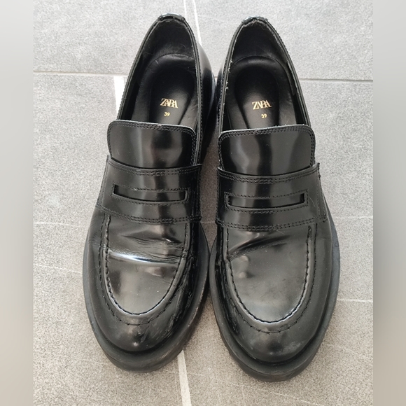 Zara platform leather loafers - Picture 2 of 5